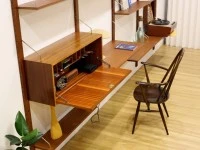 Mid Century Large Wall Units. 370cm WIDE. 214cm H.
