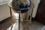 Large Luxury Gemstone World Globe on Brass Stand with Compass – 106cm ...