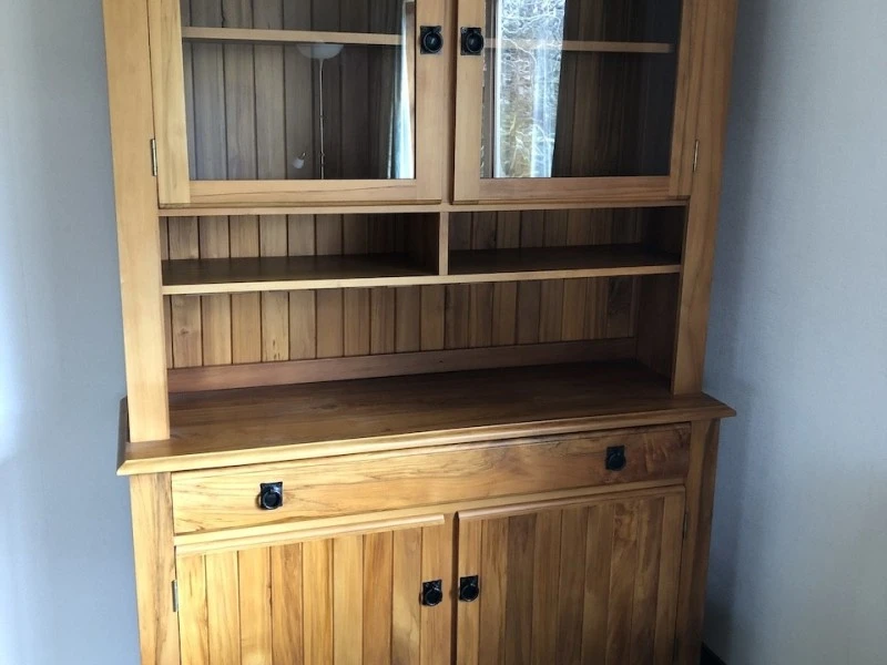 Large rimu bookcase, Small rimu/pine bookcase, Rimu hutch dresser can ...