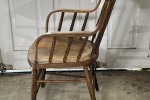 APRIL SALE >> Antique Spindle Back Arm Chair: Oak, or Elm and Ash