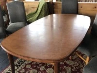 Mid century extendable dining table.