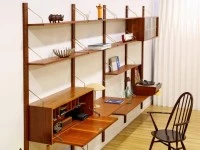 Mid Century Large Wall Units. 370cm WIDE. 214cm H.