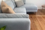 Nick Scali Sofa 2.5 seater & chaise - Arctic Blue