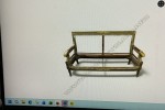 2 seater wooden frame -lightweight frame only
