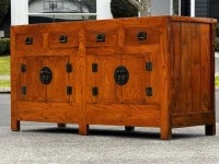 $1 reserve! absolutely stunning indonesian solid rosewood sideboard!