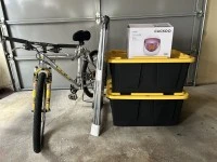 Storage boxes of clothing, Mountain bike, Kitchen appliance, Folding d...