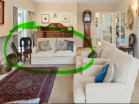 2 Seater Couch x2 green highlighted (2), Arm chair - see photo pink hi...