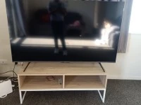 Double bed, lounge, dinning room, fridge, washing machine, tv