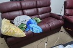 3 Seater Couch, 2x Recliner Chairs, Queen Bed base + mattress, Fridge/...