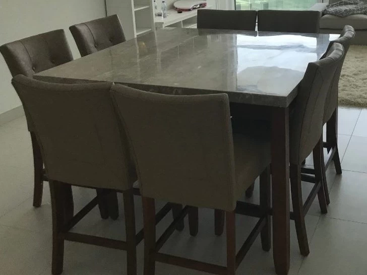 Marble dining table 8-seater - Imported from Dubai