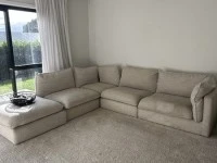 L Shaped Sofa with ottoman