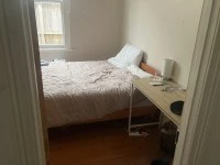 Queen bed frame wooden, Queen mattress, Lightweight desk
