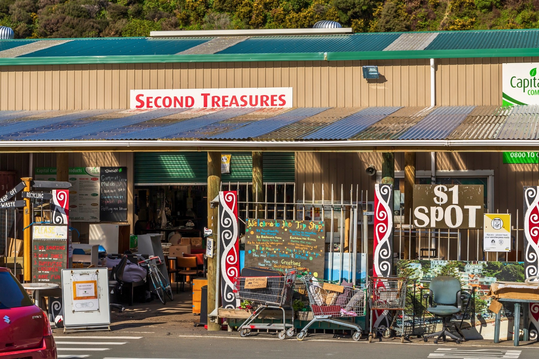 Thrifted gifts sourced from local second-hand store in New Zealand