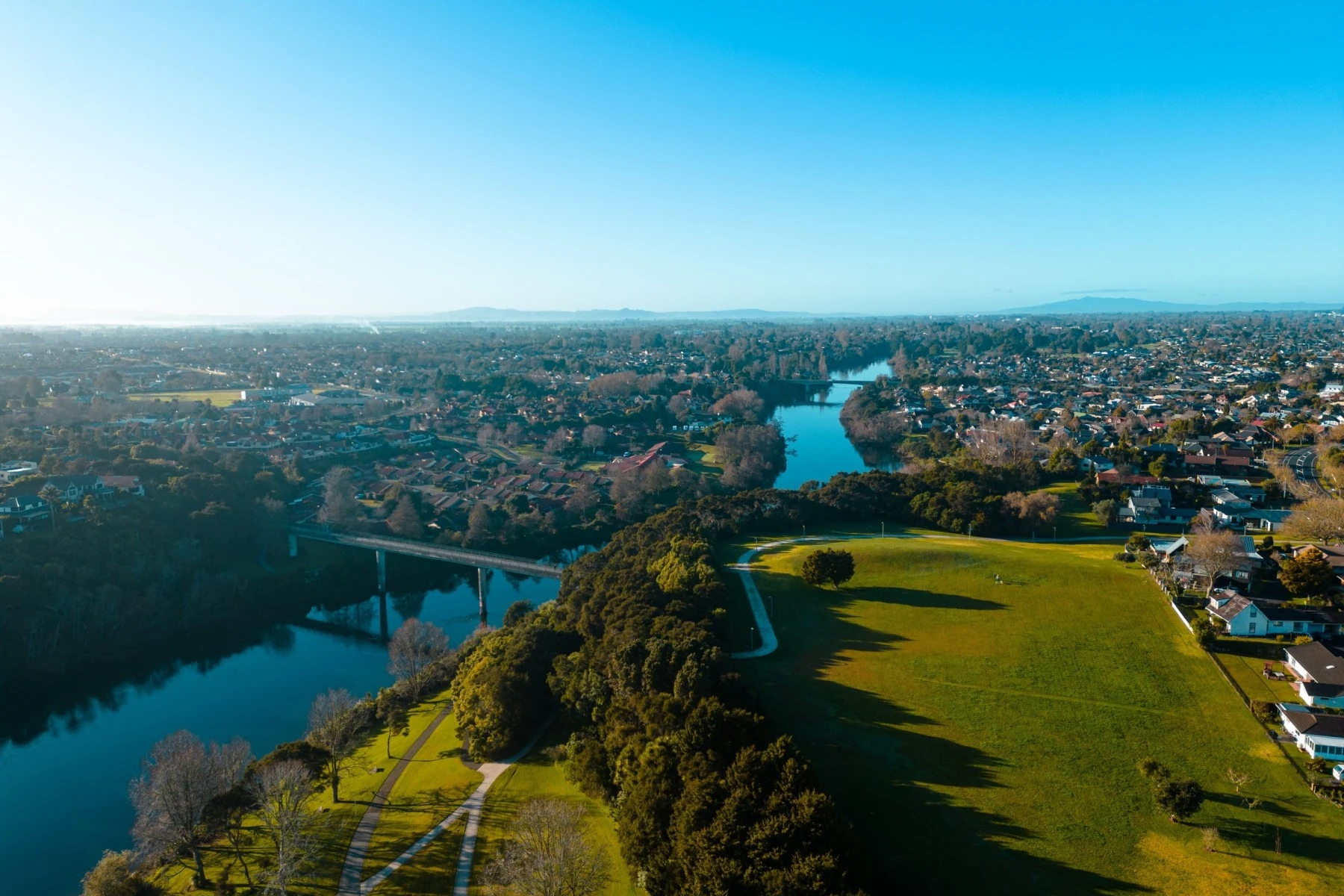 View over Waikato River, Hamilton