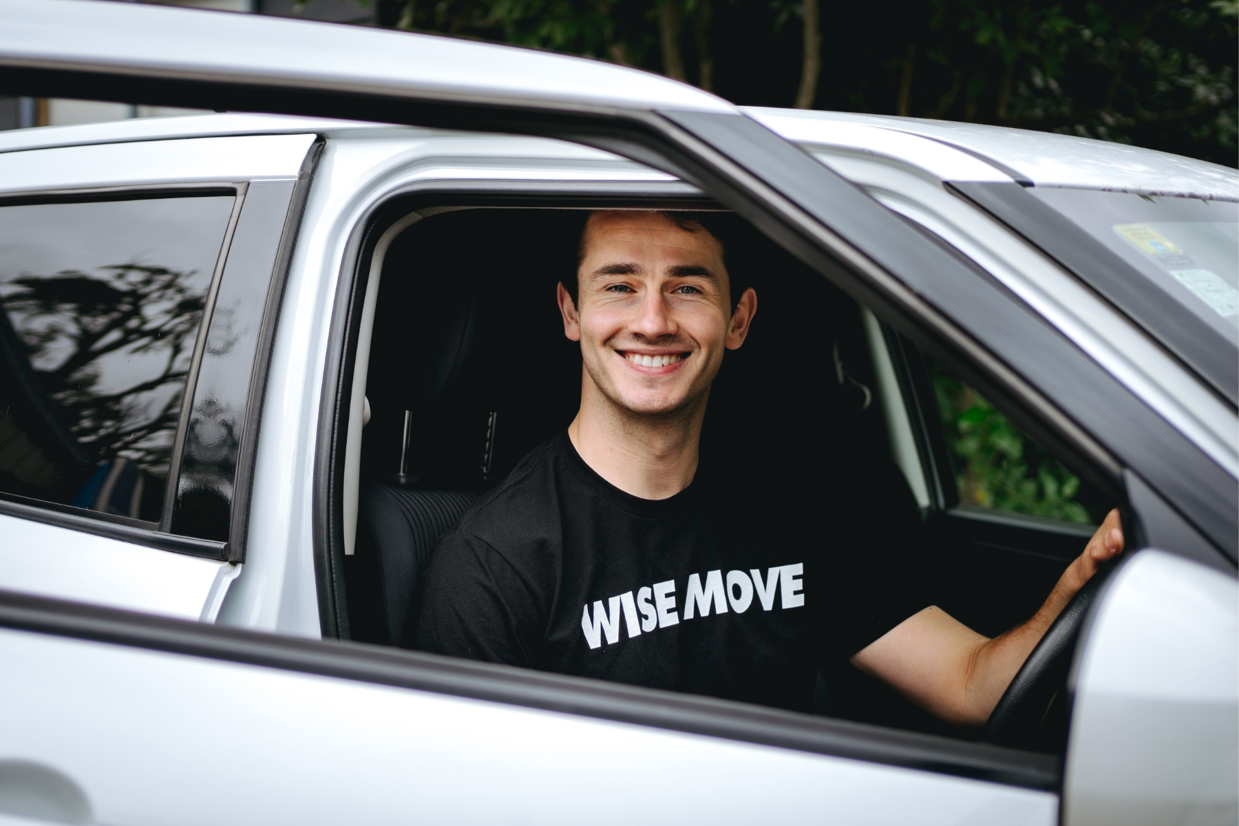 professional driver delivering vehicle for car transport service