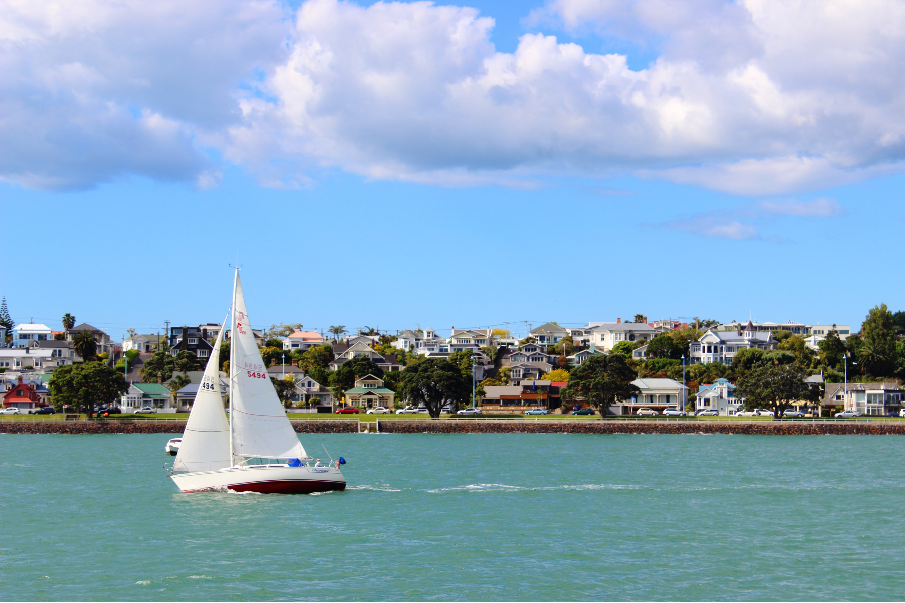 Sailing at Devonport, New Zealand