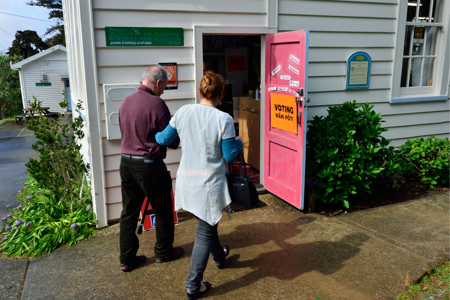 New Zealanders voting for NZ 2014 General Election.