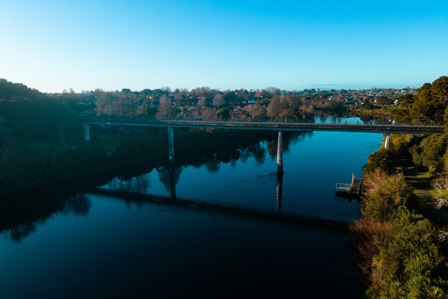 View of river in Flagstaff neighbourhood, Hamilton