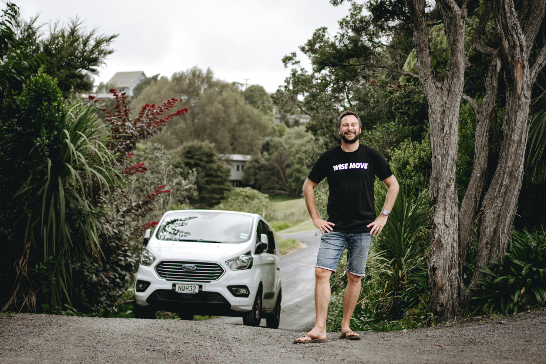 Wise Move driver with vehicle ready for car transport service
