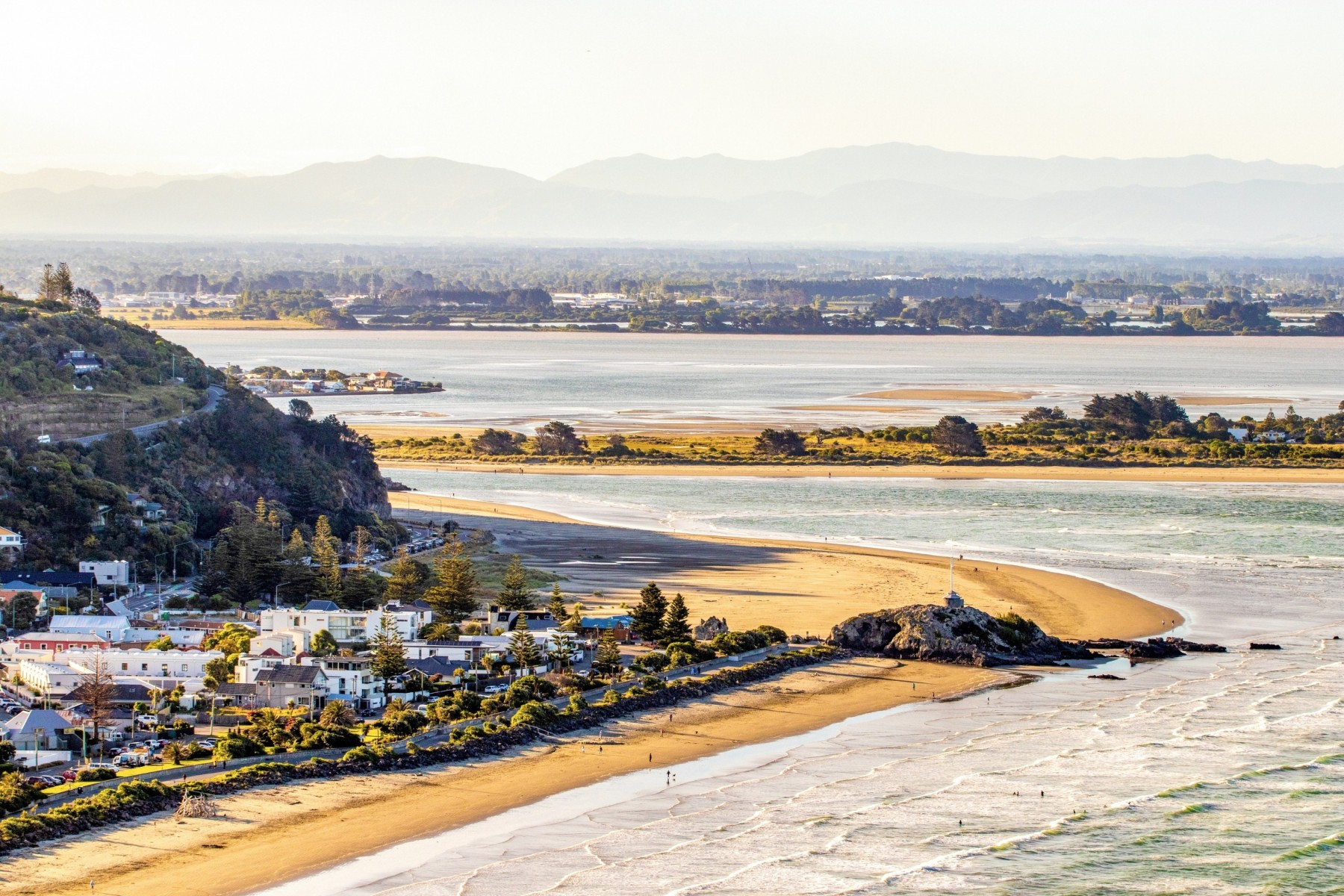 View of Sumner Beach and Scarborough, Christchurch