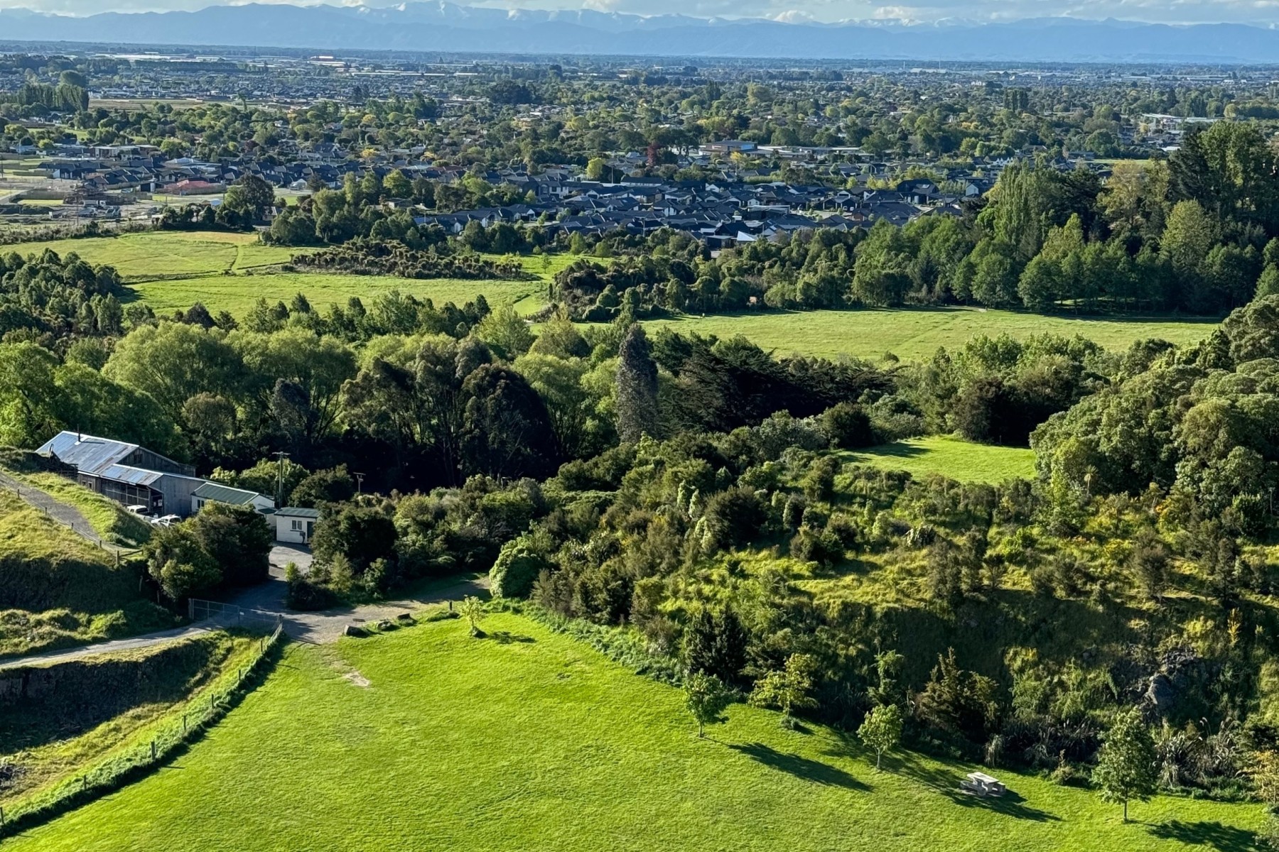 View of Kennedy's Bush from Halswell Quarry